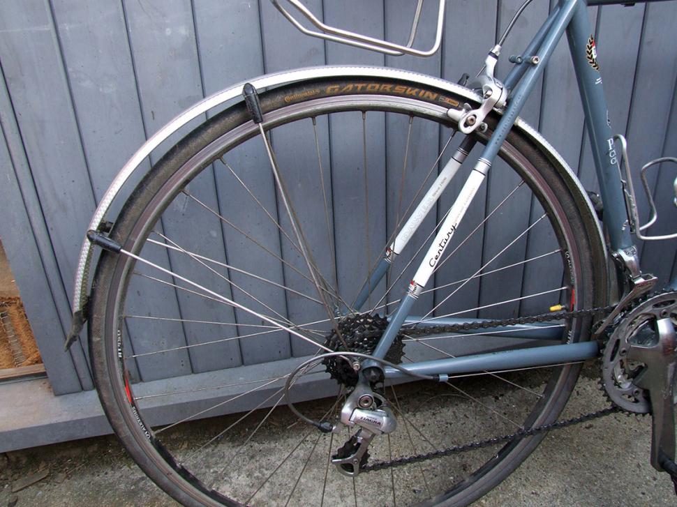 silver mudguards